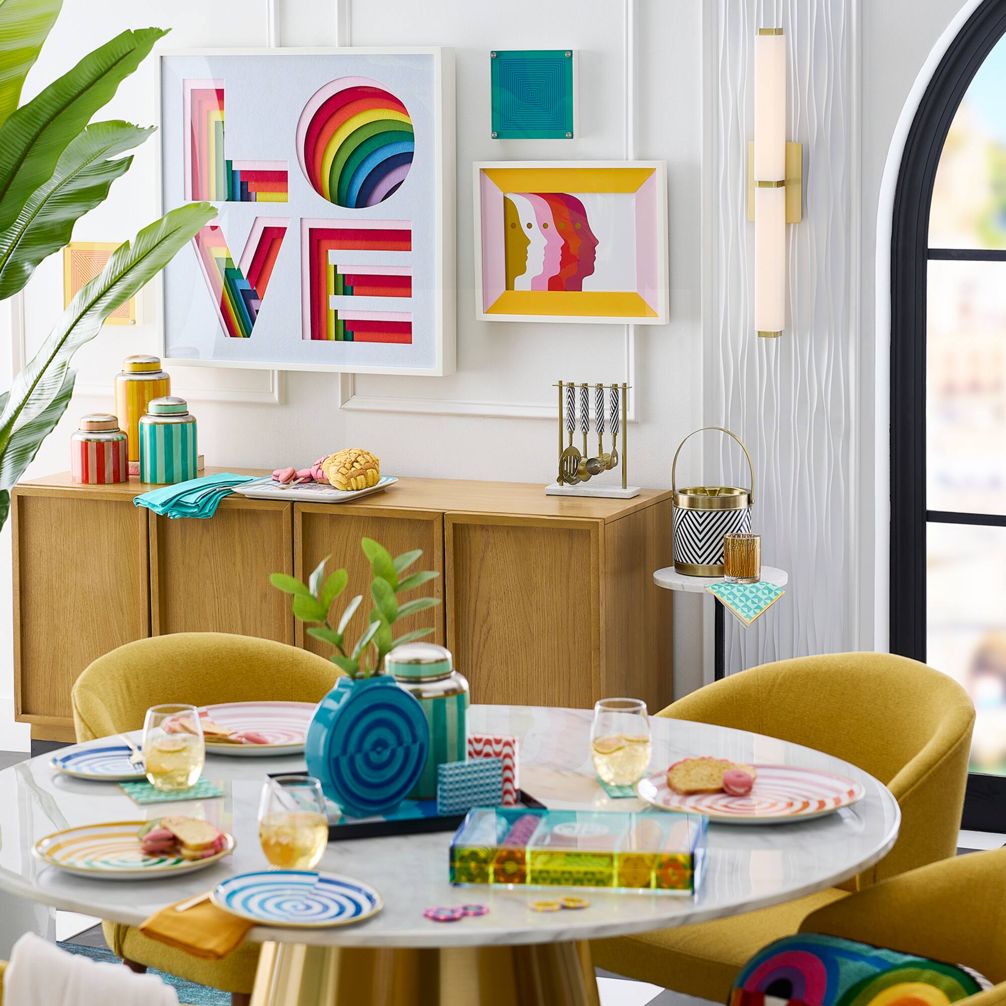 Jonathan Adler x Michaels 30" x 30" Love Wall Art